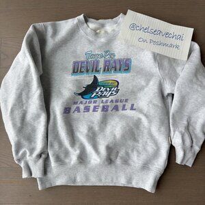 Vintage Tampa Bay Rays Baseball Sweatshirt Retro 90s MLB Tampa Bay Rays Shirt